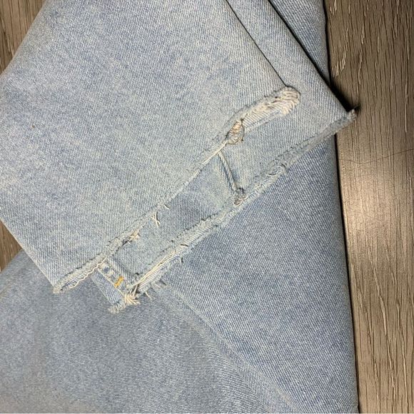 BDG URBAN OUTFITTERS High Rise Girlfriend Jeans in Rinsed w/Striped Yoke Sz 29 - Picture 4 of 15